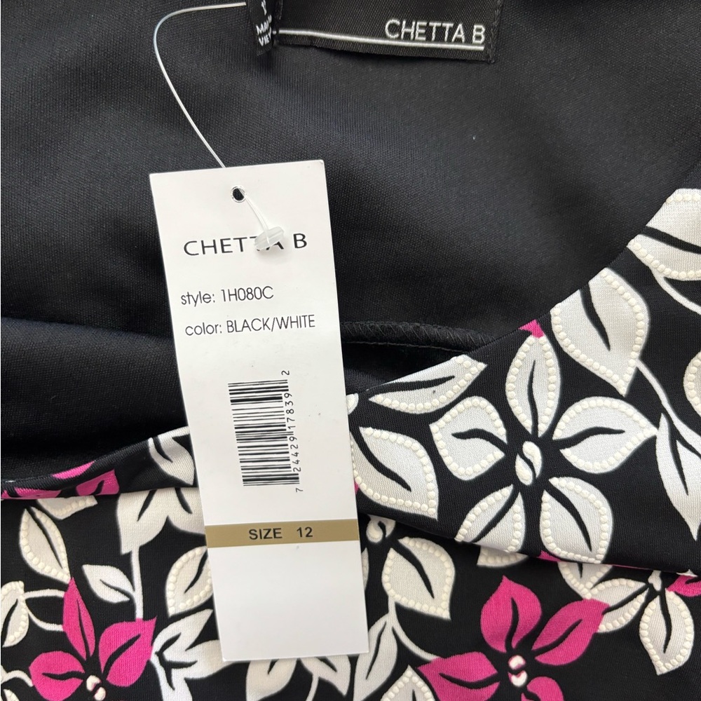 Cheeta B Floral Black and Pink Dress - Picture 7 of 8